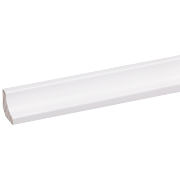 Hollat grenen wit gelakt 16x16mm 270cm