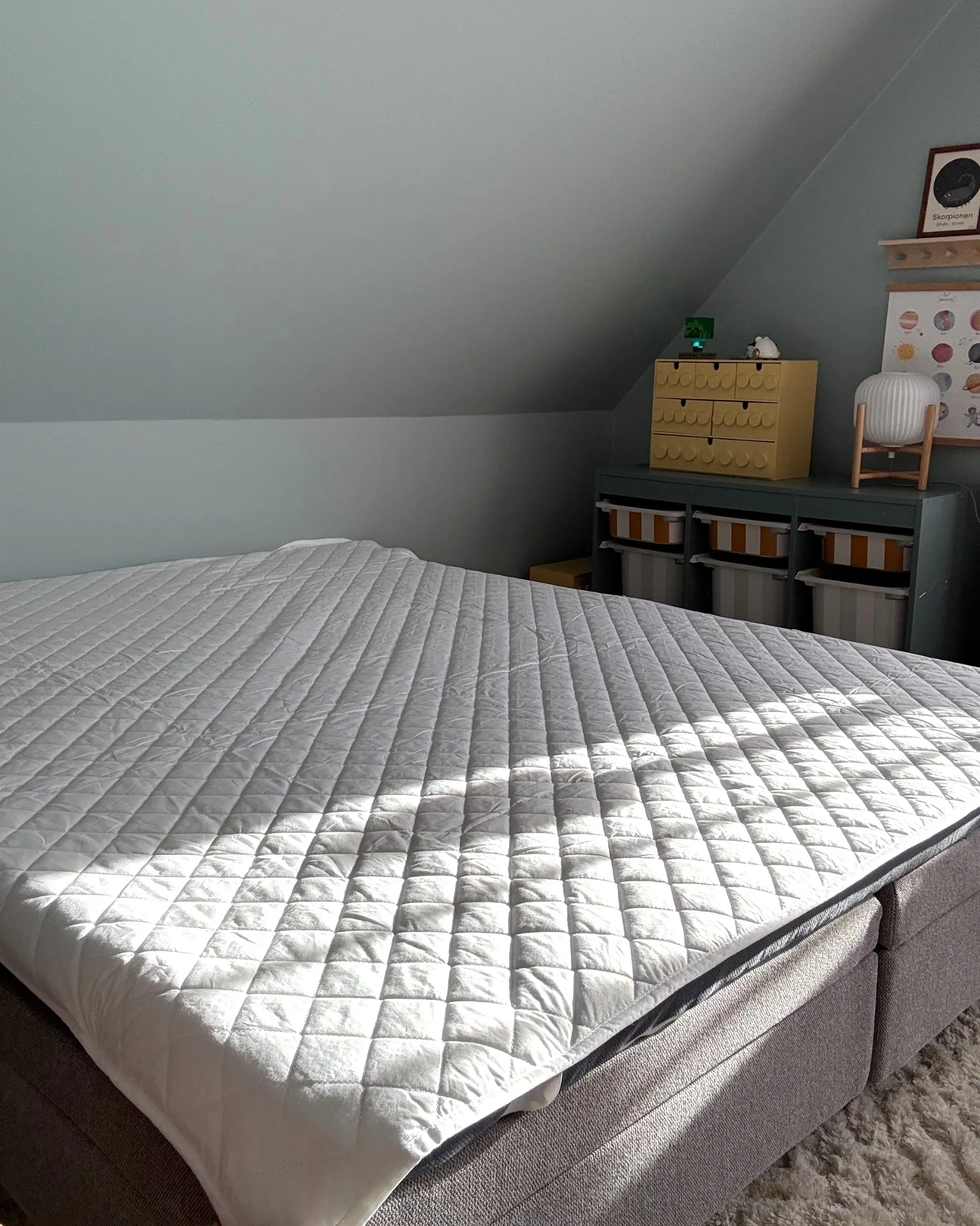 Polyester matrasbeschermer ALMANZOR 160 x 200 cm
