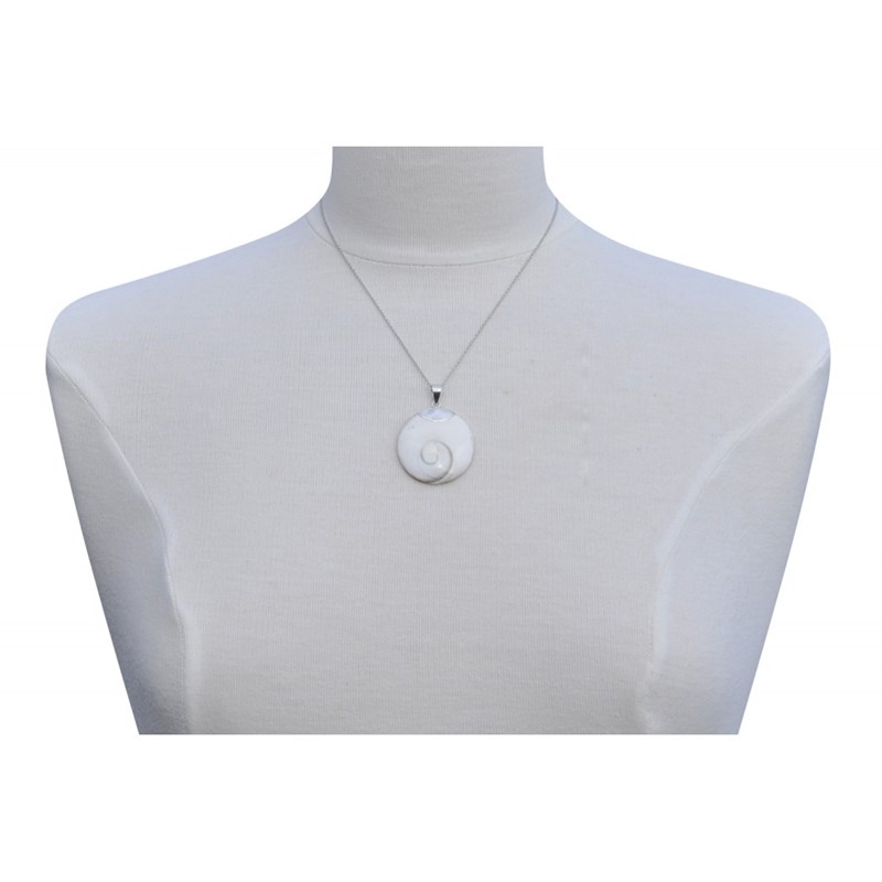 Pendentif Argent Oeil de Sainte Lucie