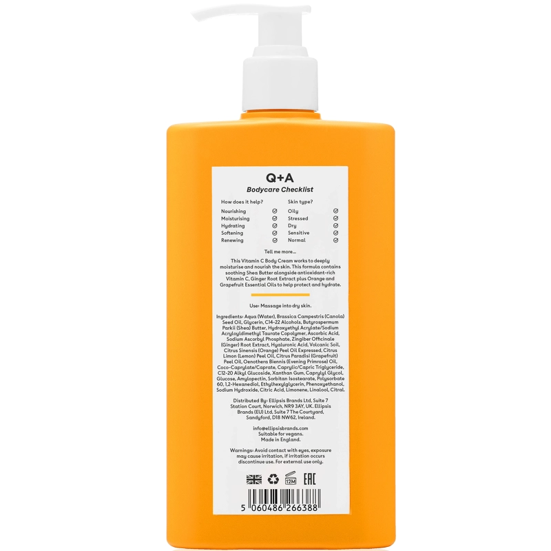 Q+A Vitamin C Body Cream 250 ml