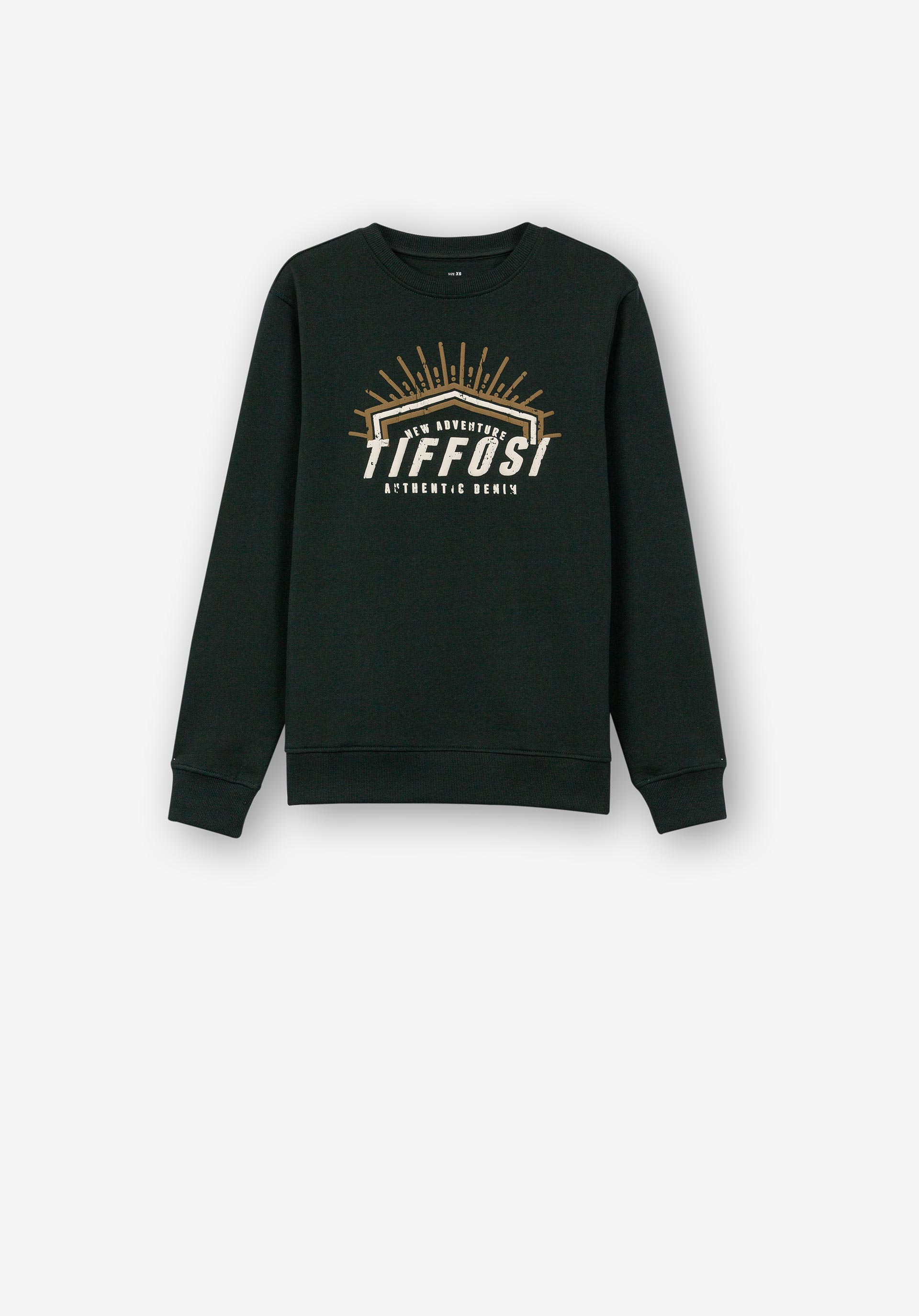 Sweatshirt Estampado Frontal com Relevo