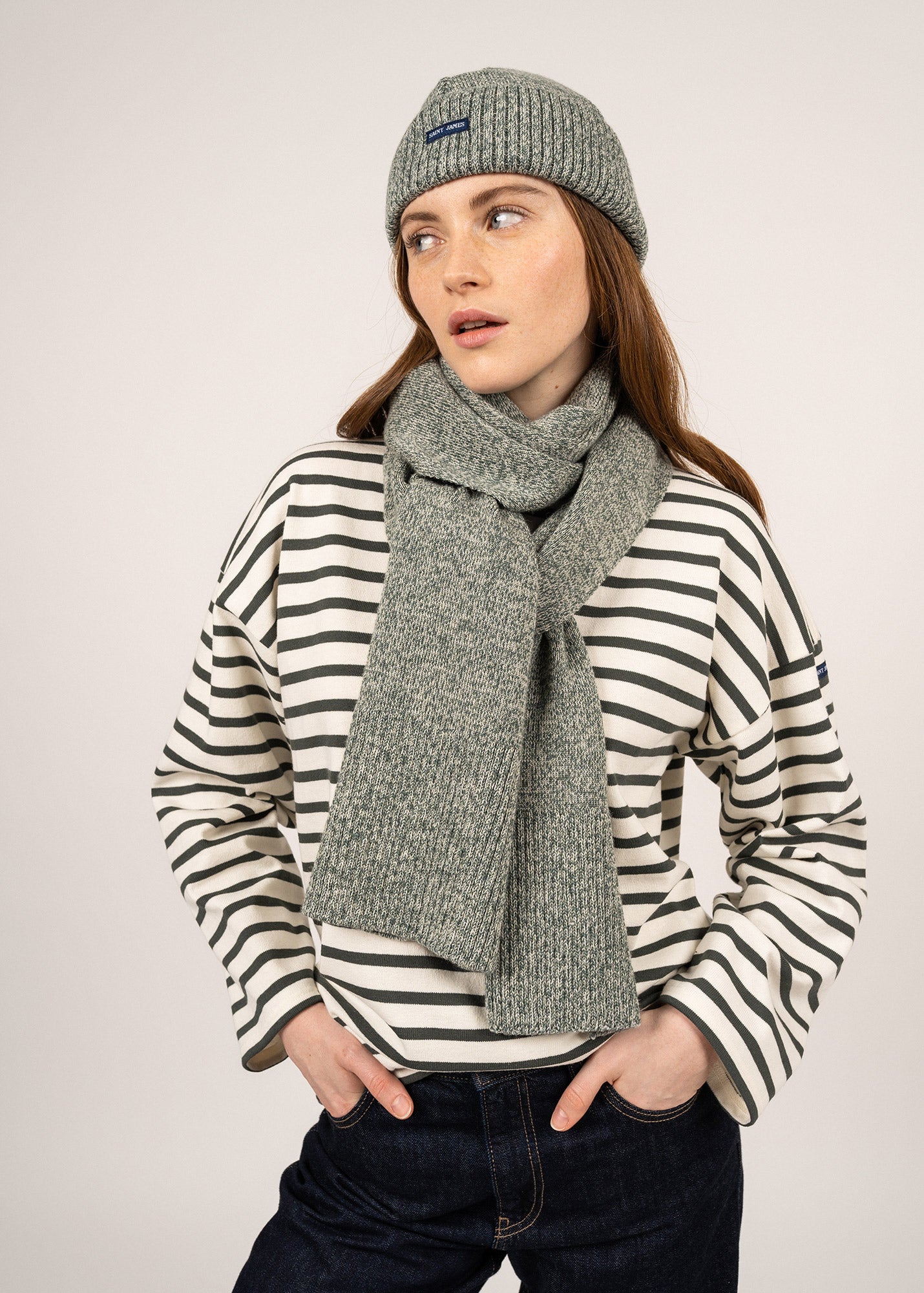 Echarpe en laine moulinée Bréauté