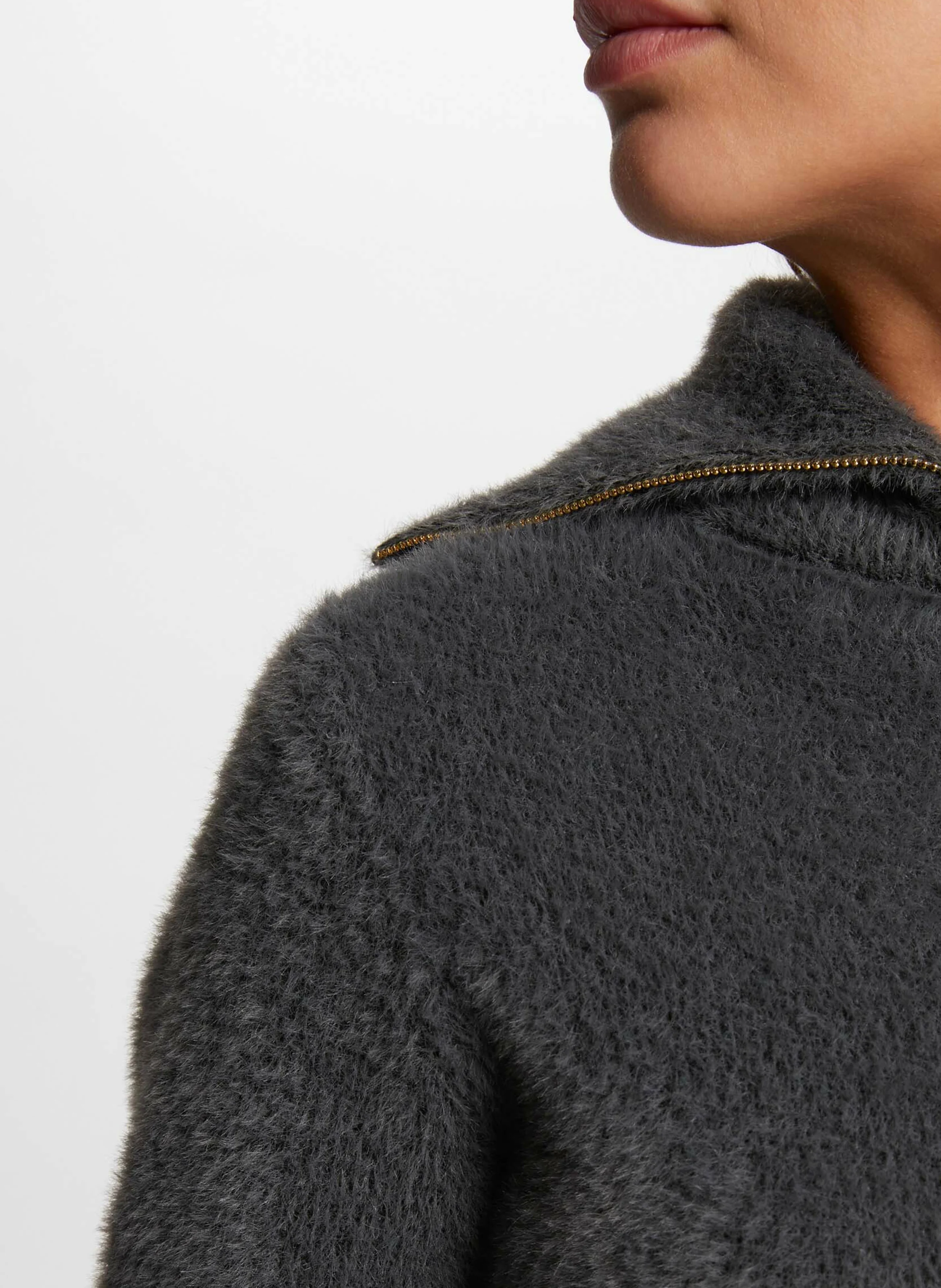 MNOVI - Pull col à revers | Gris