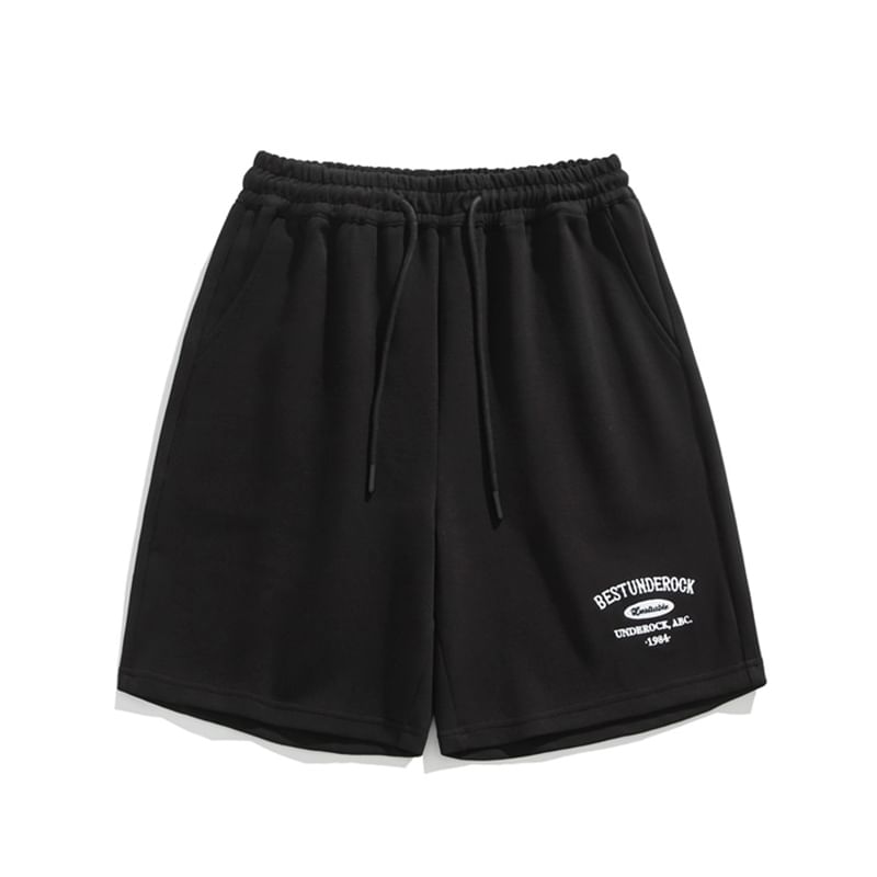 ROOSE - Mid Rise Lettering Shorts
