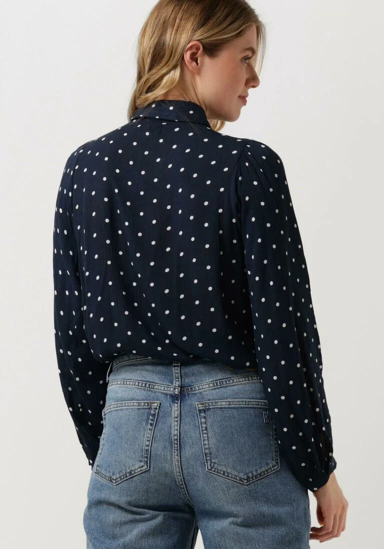 LOLLYS LAUNDRY donkerblauwe lollys laundry blouse ellie shirt