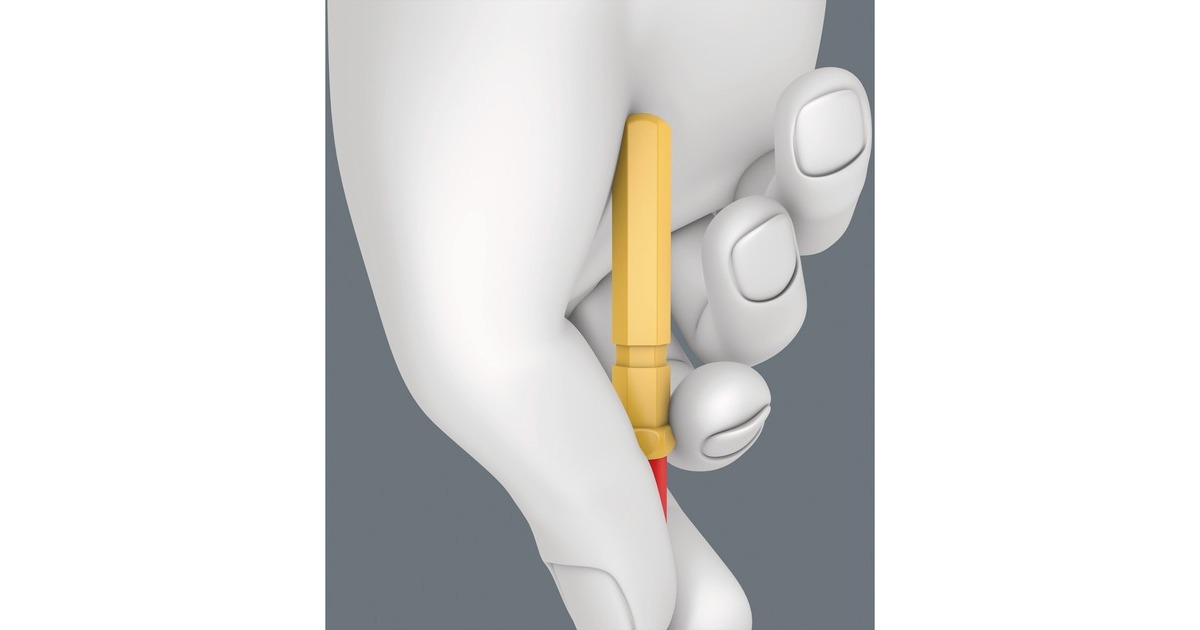 WeraKraftform Kompakt VDE 16 Torque extra slim 1 Tool Finder schroevendraaier  (Rood/geel, 16‑delig)