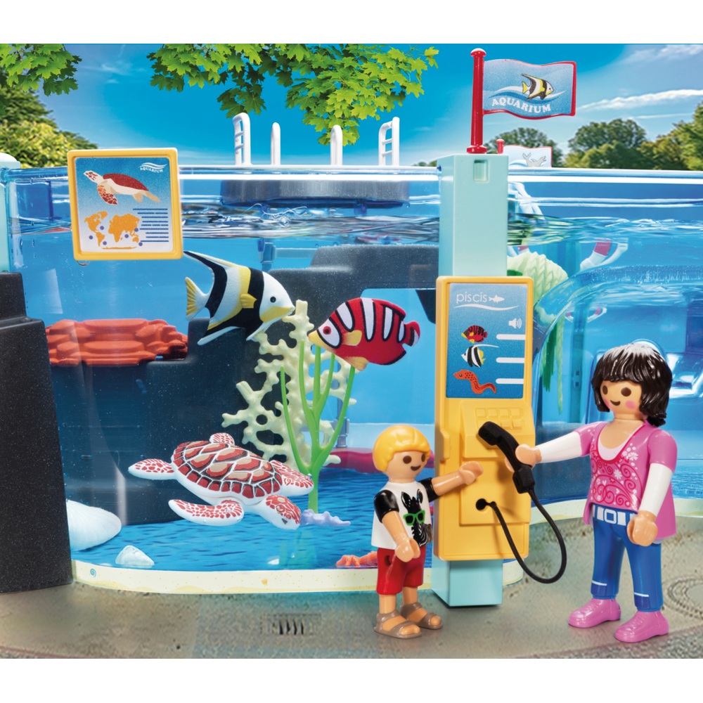 Playmobil 70537 Familien-Spaßtag im Aquarium & Pinguingehege Set
