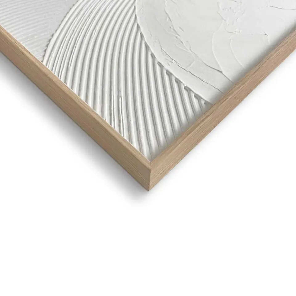 Schilderij 3D Art Coast - 70x50cm - Wit