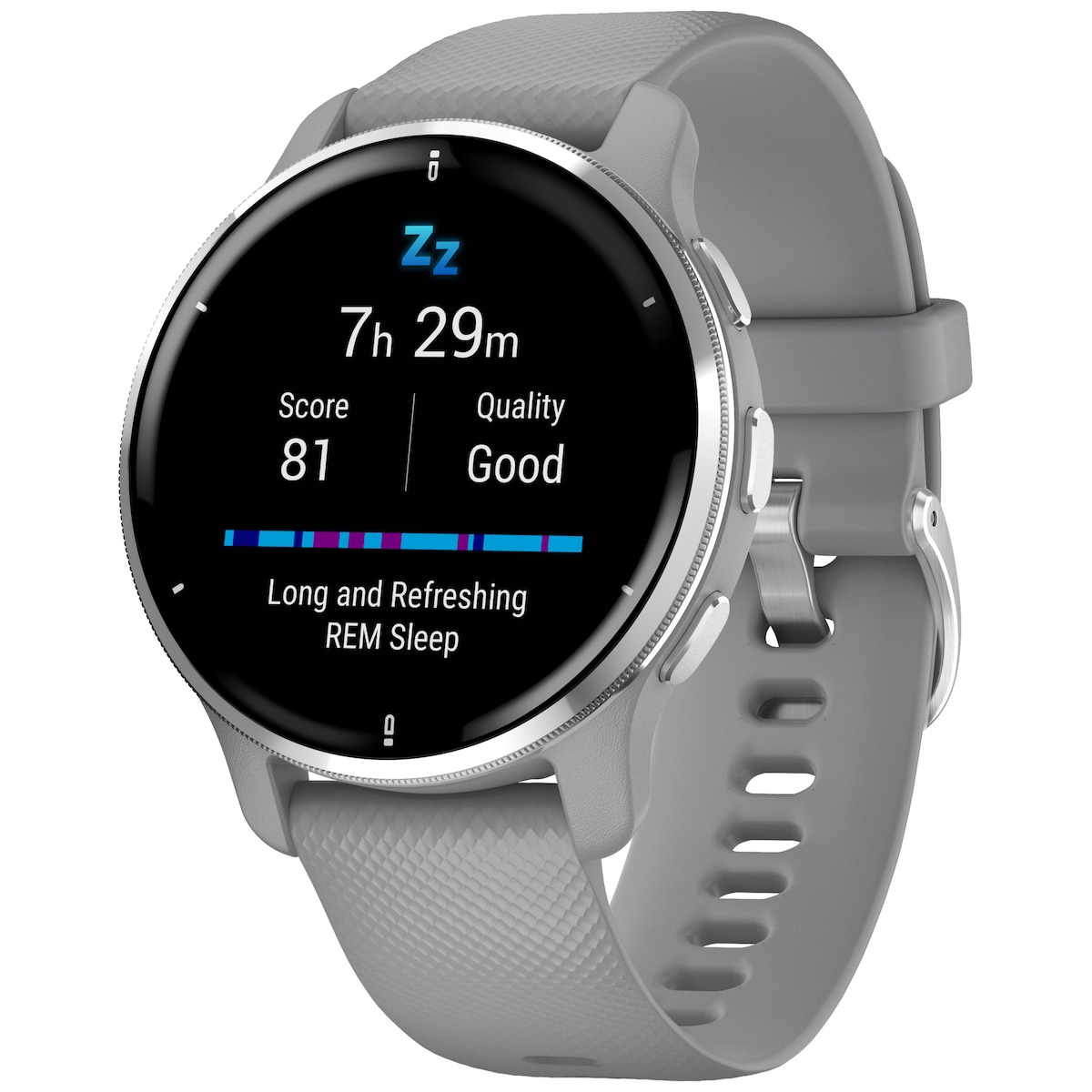 Garmin Venu 2 Plus AMOLED smartklokke (puddergrå)
