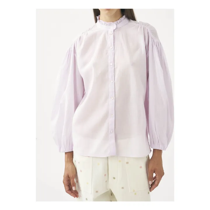 Antik Batik Blouse Anna 2 Voile de Coton | Lilas