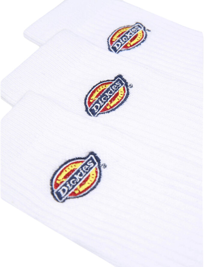 Dickies VALLEY GROVE EMBROIDERED SOCK WHITE White