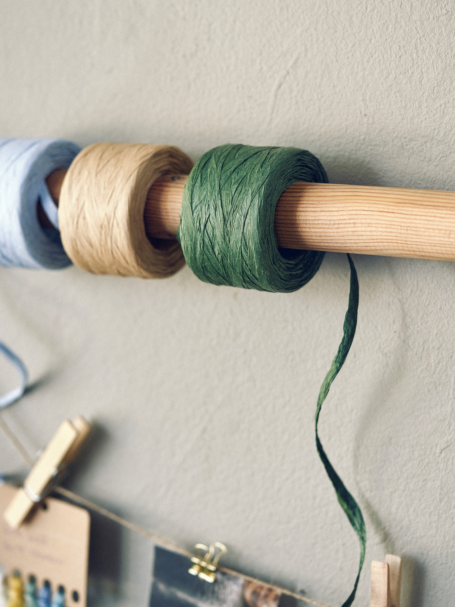 Papirgarn | Papir. 50g = 75-80 m. | Dark Green