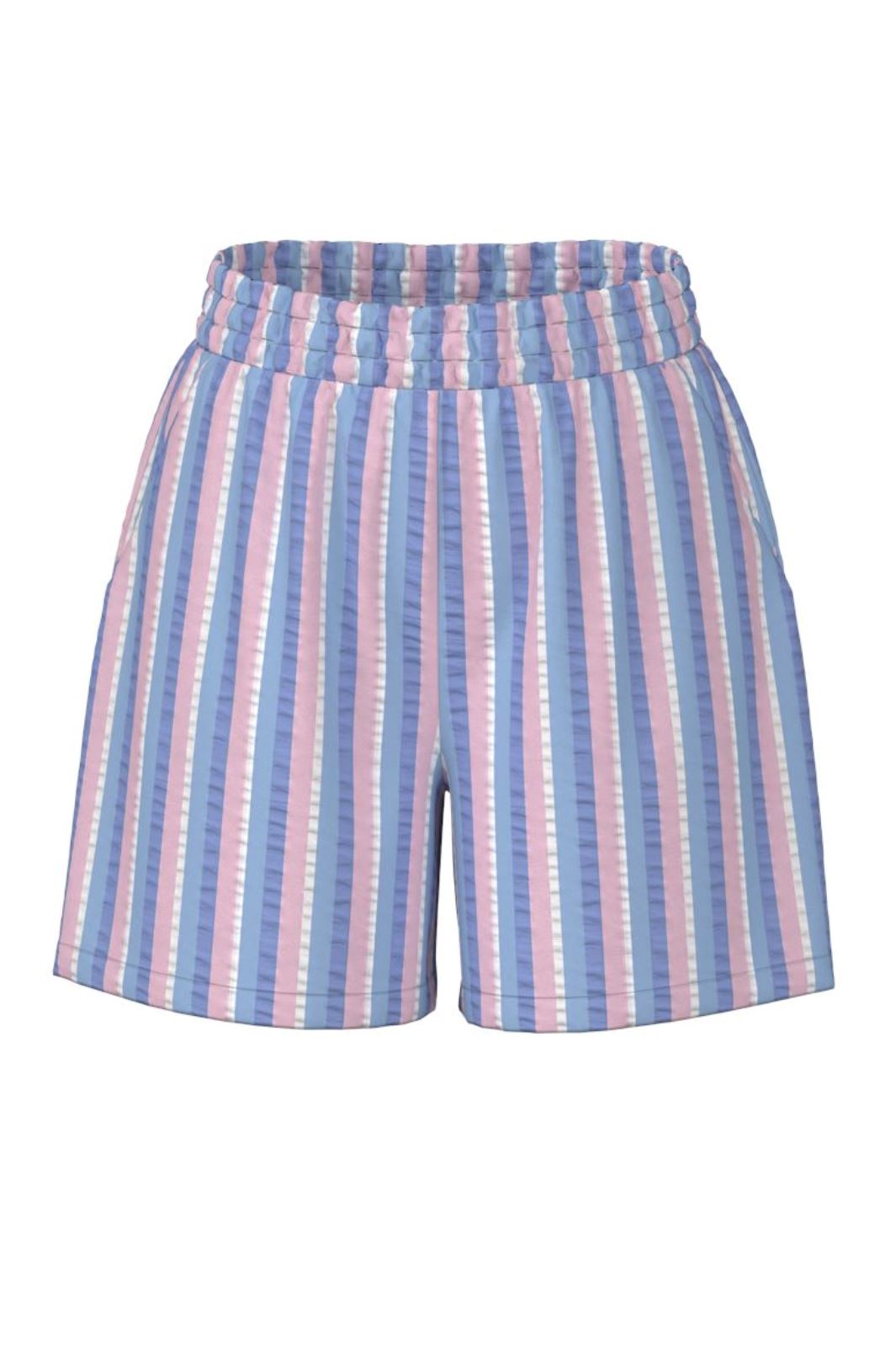 Pieces Pcaitlyn Shorts 4559113 hydrangea multi stripes