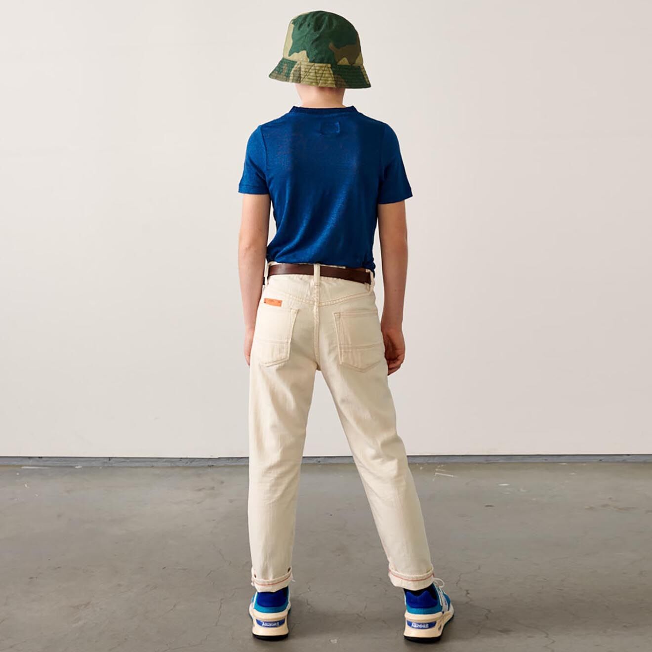 Bellerose Jean Peyo en Toile de coton droit écru