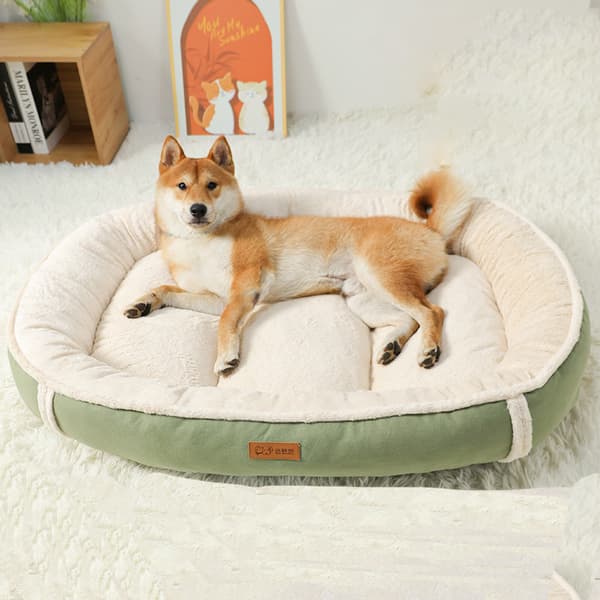 INF Semsket flannell Nest Hundeseng Kjæledyrseng Mat