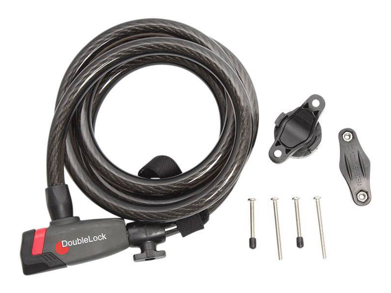 DoubleLock Coil Cable key kabelslot - 185 cm
