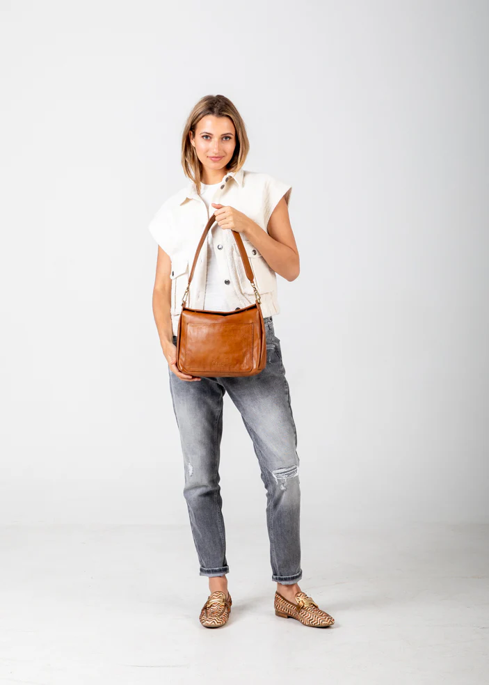 Chabo - Lucy Shoulder Bag - Cognac