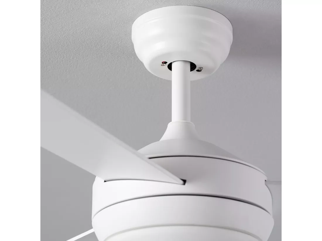 Ventilateur Exterieur Silencieux Navy 107cm Moteur DC Blanc Télécommande Avec lumière