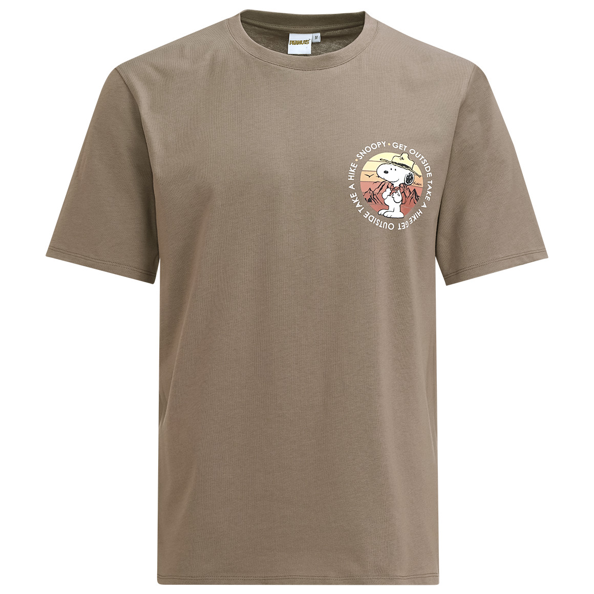 Jonas Nielsen Peanuts T-Shirt mit Rücken-Print braun