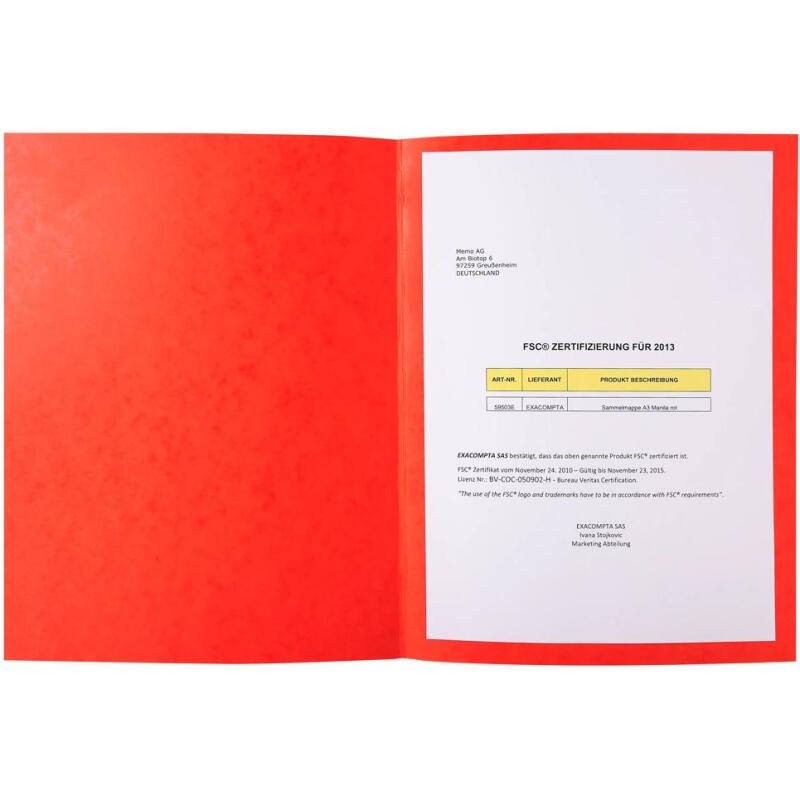 Paquet de 25 Chemises Lustro-Carte 225gm2 - 24x32cm - Couleurs assorties