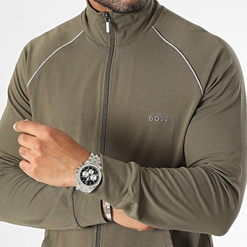 Sweat Capuche Zippé 50469581 Vert Kaki