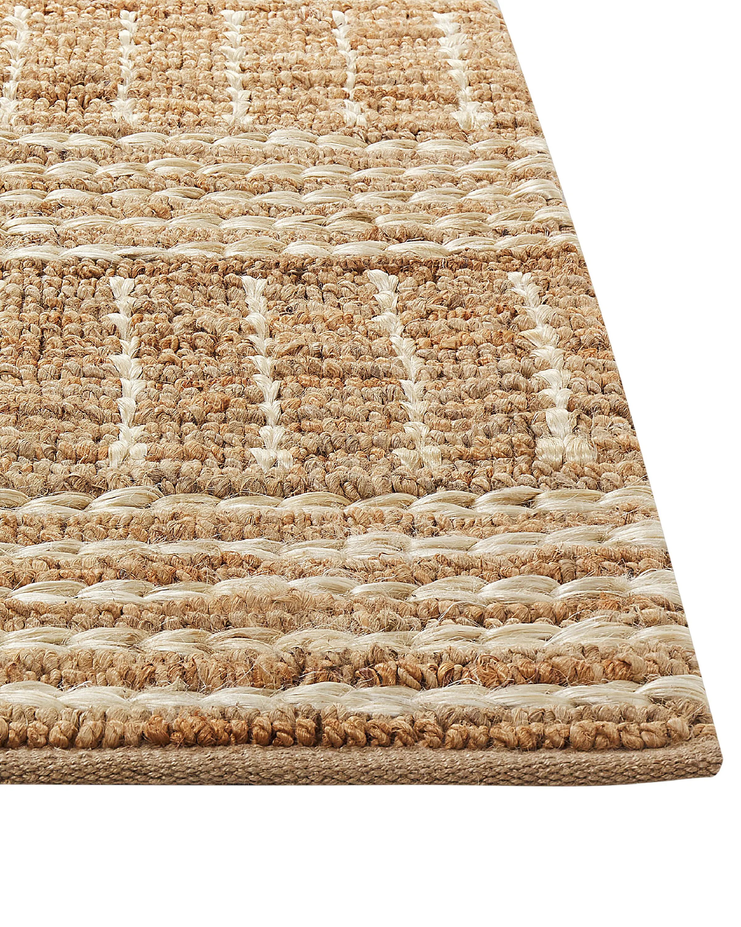 Vloerkleed KAMBERLI Beige 160 x 230 cm Jute