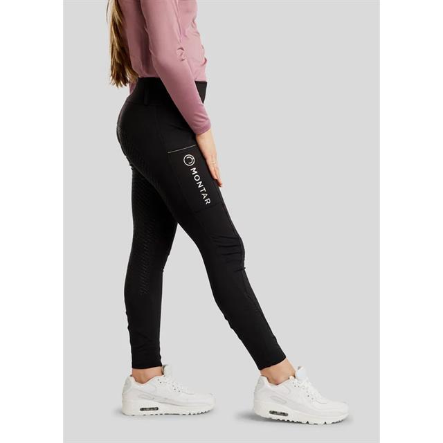 Paardrijlegging Montar MOCha Full Grip Kids Zwart