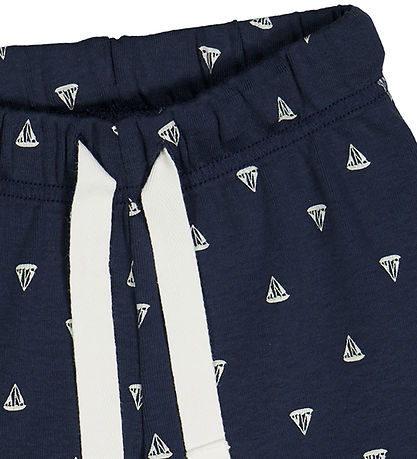 M?Slå Shorts - Sailboat - Night Blue/Balsam Cream