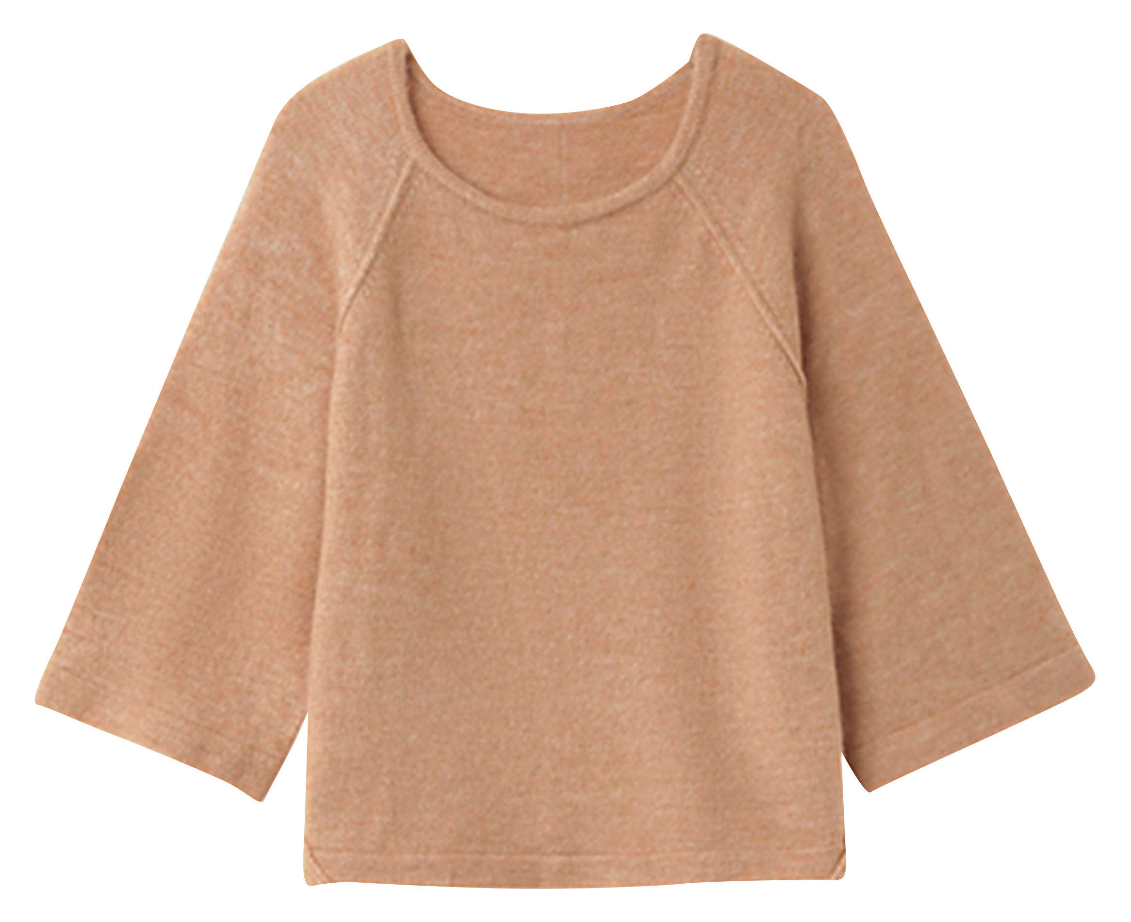 NANOU - Pull col rond ample en maille | Marron