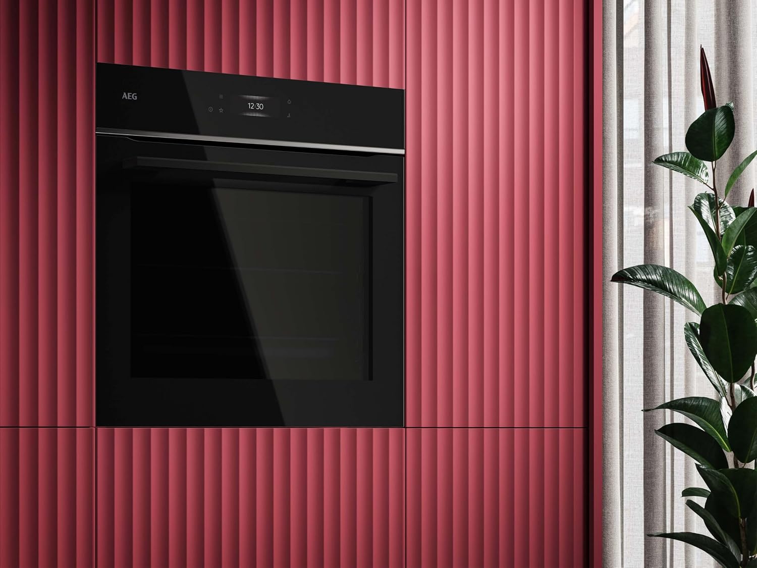AEG Wifi Einbaubackofen,Serie 7 TFT-Full-Touch-Farbdisplay mit Kochassistent, Made in Germany, Pyrolyse Selbstreinigung, Kerntemperatursensor: für Punktgenaues Garen, Schwarz, TE7PB62WAB