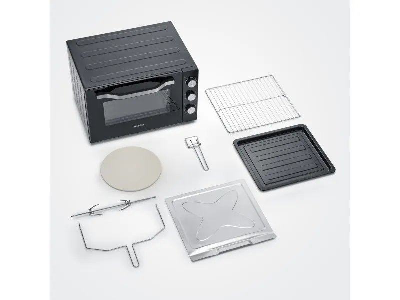 SEVERIN TO 2073 - Elektrisk ovn - konvektion - 60 liter - 2200 W - sort