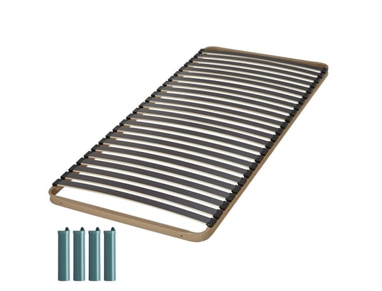 EBAC - Sommier  90 x 200 Sommier + jeu de pieds 90x200 c224 24 lattes