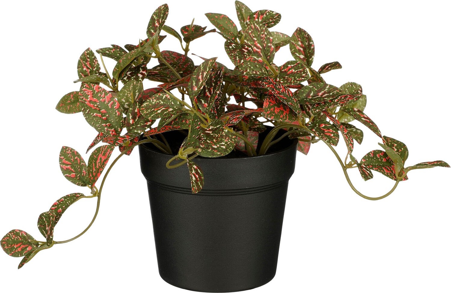 Mica Decorations kunstplant Mozaiekplant rood H 16 D 16 cm