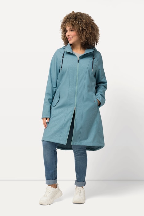 HYPRAR Softshell-Longjacke, wasserabweisend, Kapuze