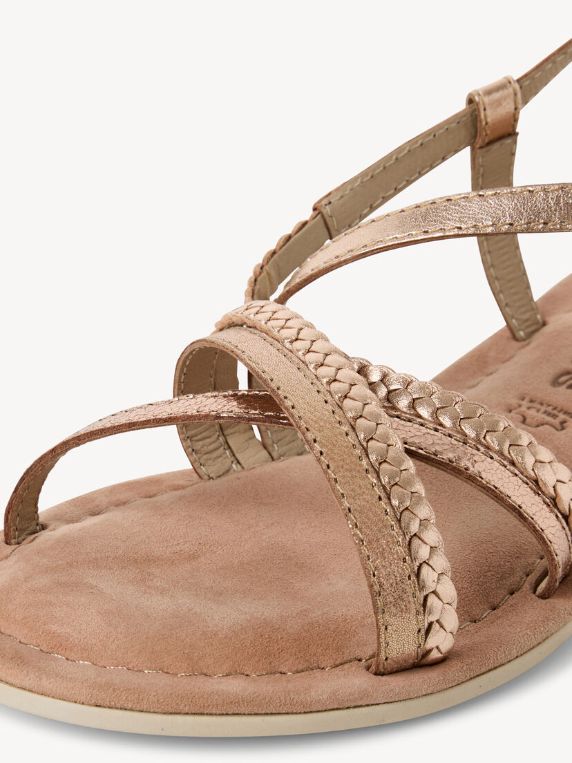 Leren Sandaal - metallic