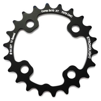 Plateau Stronglight Intérieur Shimano XT FC-M785 2x10V Noir