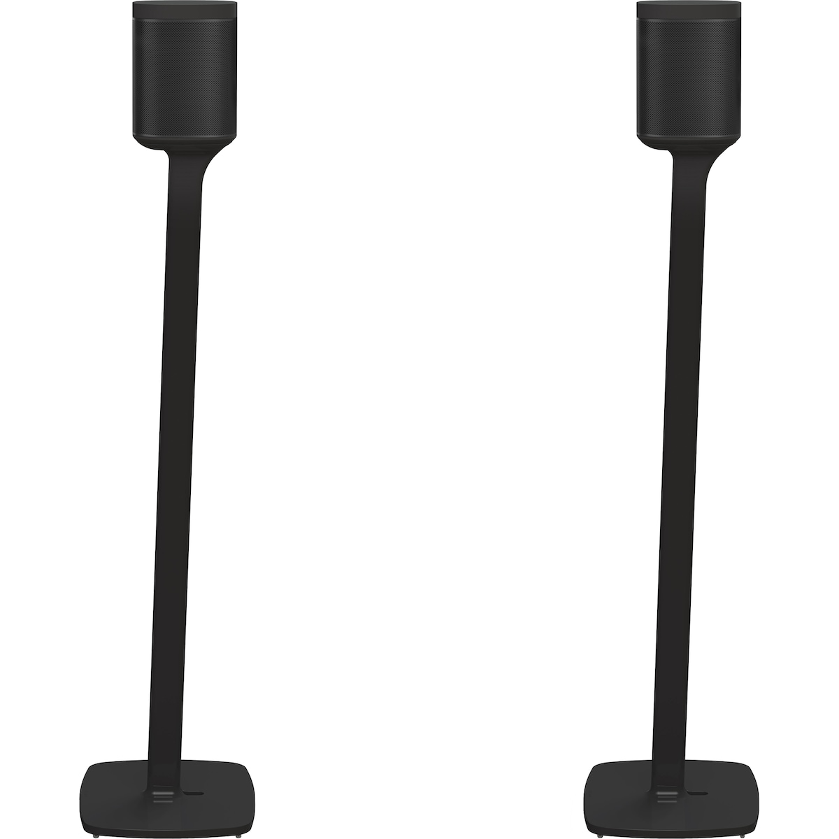Flexson gulvstativ til Sonos One/Play:1 høyttaler - par (sort)