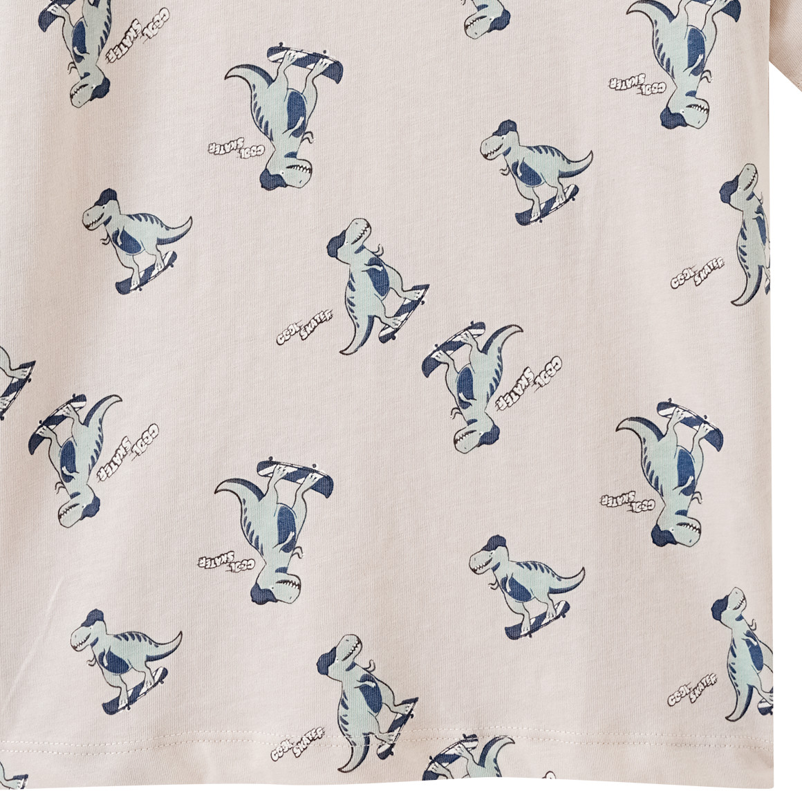 Topolino Jungen T-Shirt mit Dino-Motiven beige