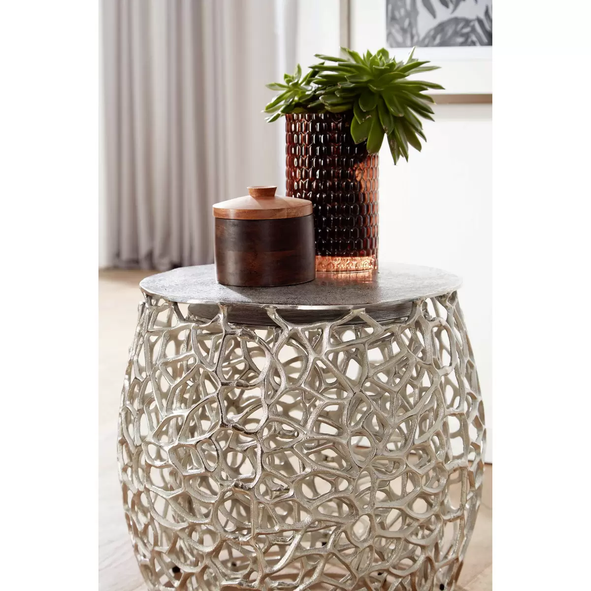 Beistelltisch 2er Set Navia Silber