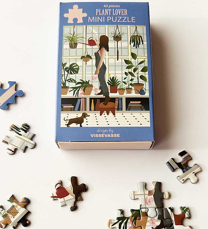 Vissevasse Puzzlespiel - Mini - 10x13 cm - 42 Teile - Pflanze Lo