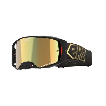 Masque cross EKS LUCID - GOLD MIRROR 2024 - Noir / Jaune