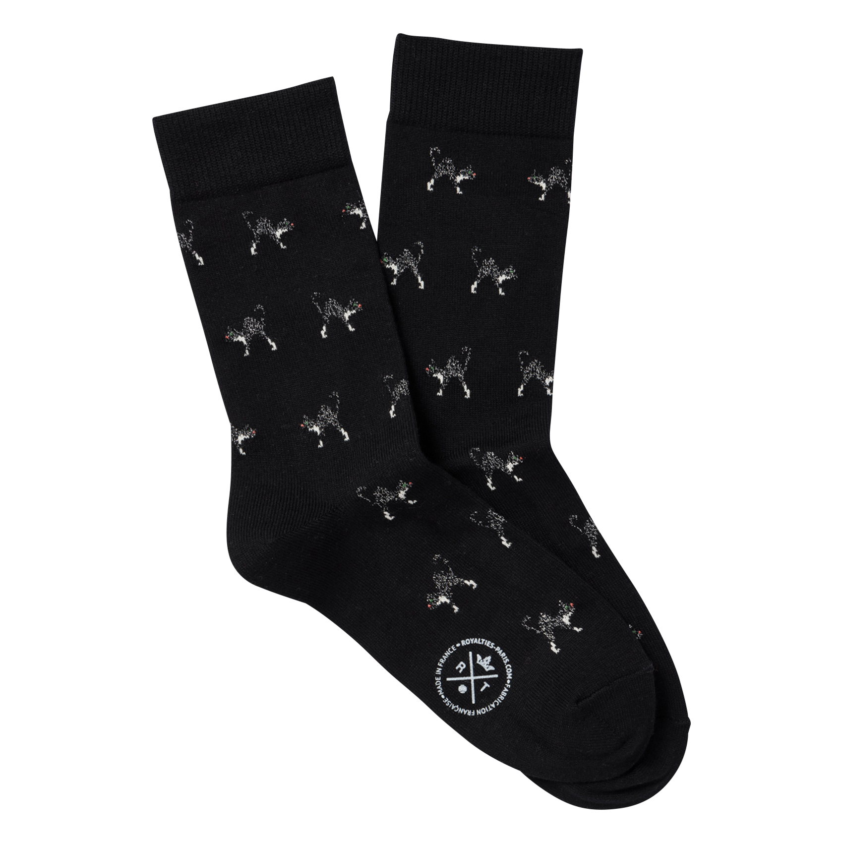 KOKO - Chaussettes imprimées en coton mélangé | Noir