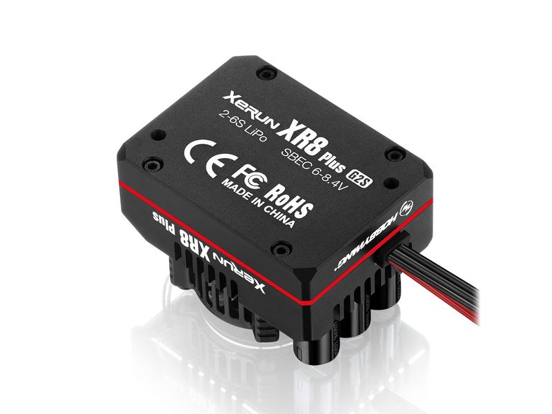 Hobbywing Brushless Regler Xerun XR8 Plus G2S 200A, 2-6S Brushless Sensored / Sensorless ESC für Modelle im Massstab 1:8