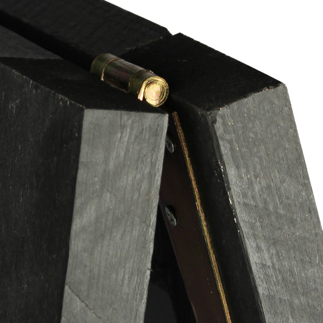 Krijtstoepbord, hout, 70x135cm, zwart