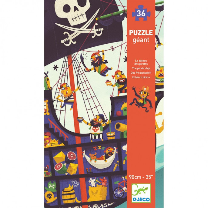 Puzzle Géant : 36 pièces - Le Bâteau des Pirates