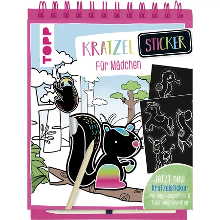 Topp Kratzel-Stickerbuch Mädchen
