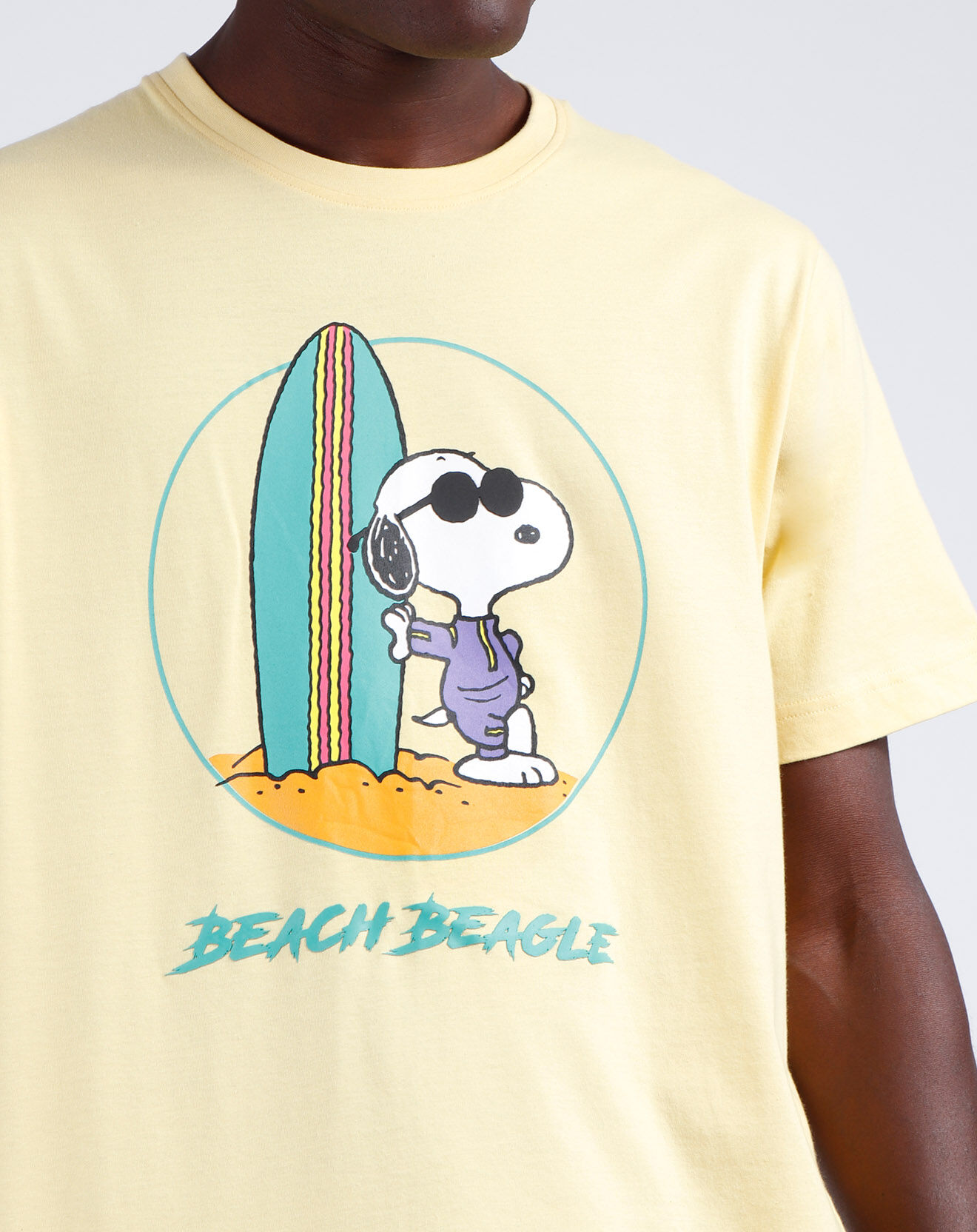 Peanuts Pyjama T-Shirt & Short Elio jaune/vert