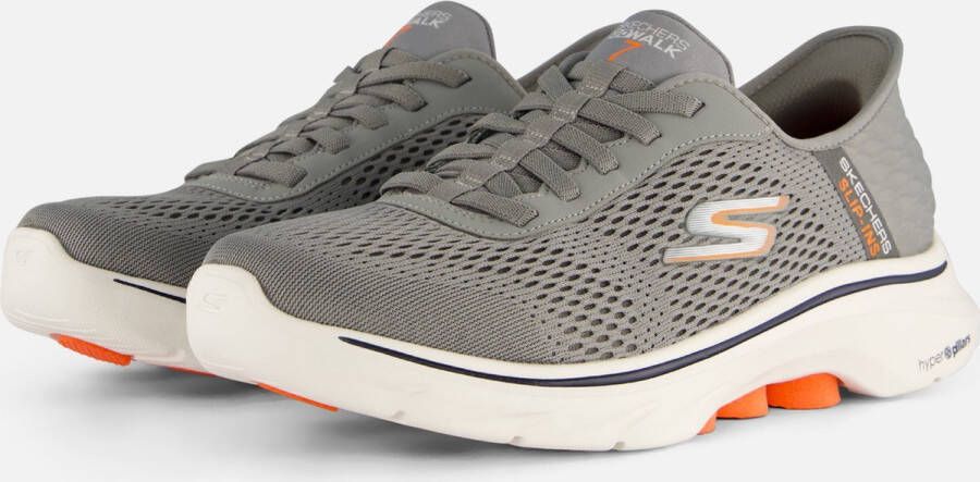 Skechers Slip-ins Go Walk 7 Free Hand 2 Instappers Grijs