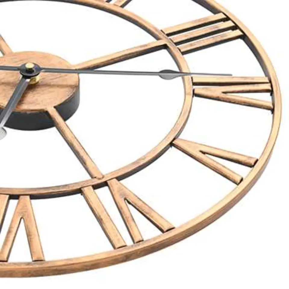 vidaXL - Wandklok - Goud - Metaal - 40 cm