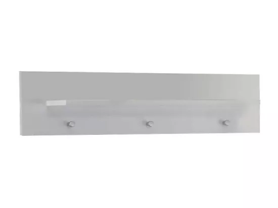 Meuble d'entrée - Panneau d'accrochage - Mélaminé - Blanc -  75 - 20 - 15 cm